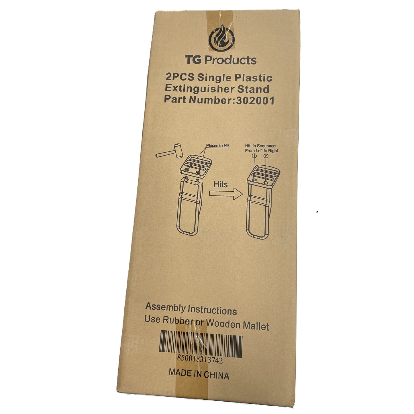 Fire Extinguisher Stand With Skirting Board Cutout, Pack of 2