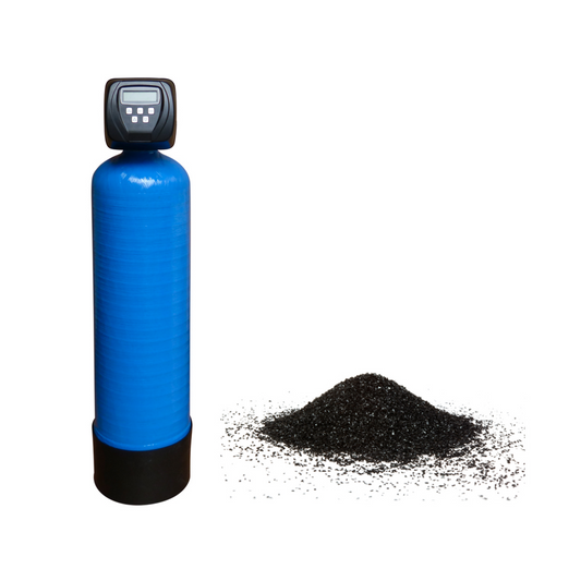 24" x 69" Granular Activated Carbon Filter, Clack WS1.5CI Digital Controller, 6.5 m³/hr