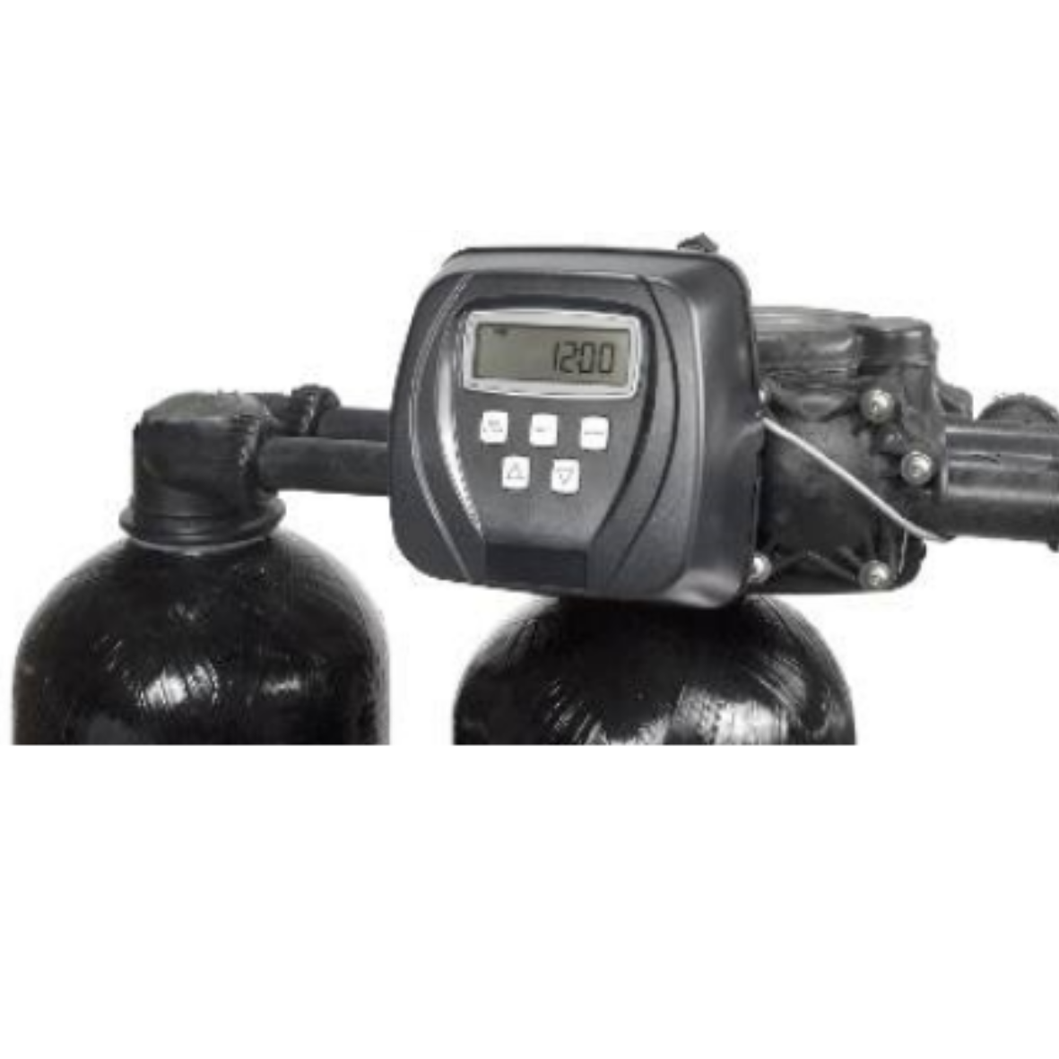 10" x 54", 50L, Duplex Water Softener, Clack WS1TT Digital Metered Controller, 1", 2m³/hr